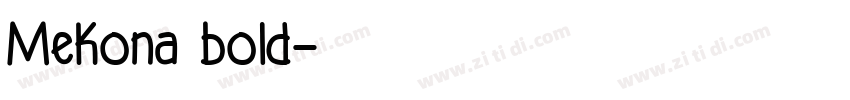 Mekona bold字体转换